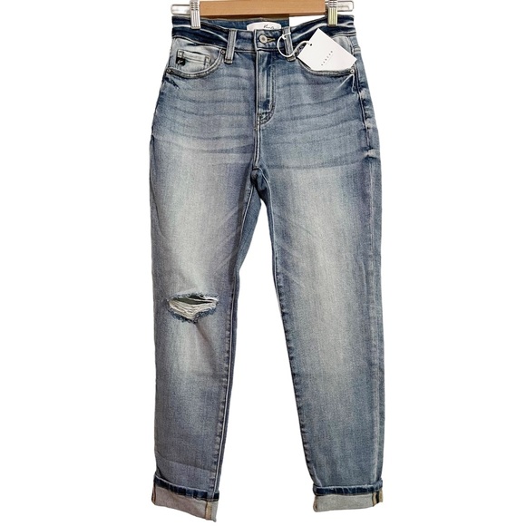 Kancan Relaxed Fit Distressed Jeans NWT Size 25 - Picture 1 of 11